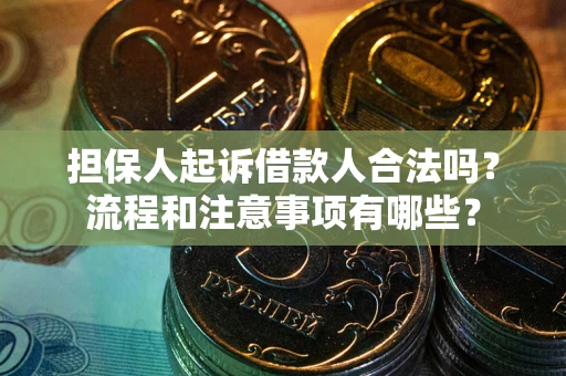 济南担保人起诉借款人合法吗？流程和注意事项有哪些？