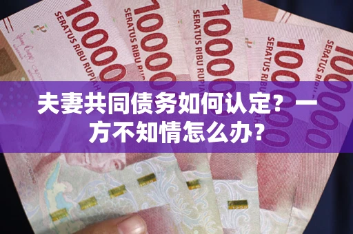 济南夫妻共同债务如何认定？一方不知情怎么办？