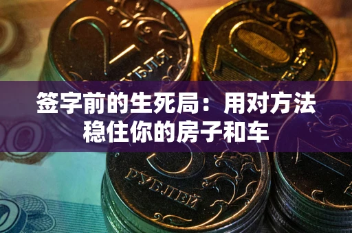 济南签字前的生死局：用对方法稳住你的房子和车