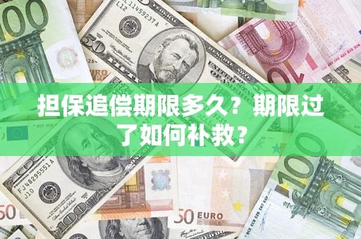 济南担保追偿期限多久？期限过了如何补救？