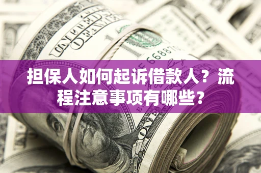 济南担保人如何起诉借款人？流程注意事项有哪些？